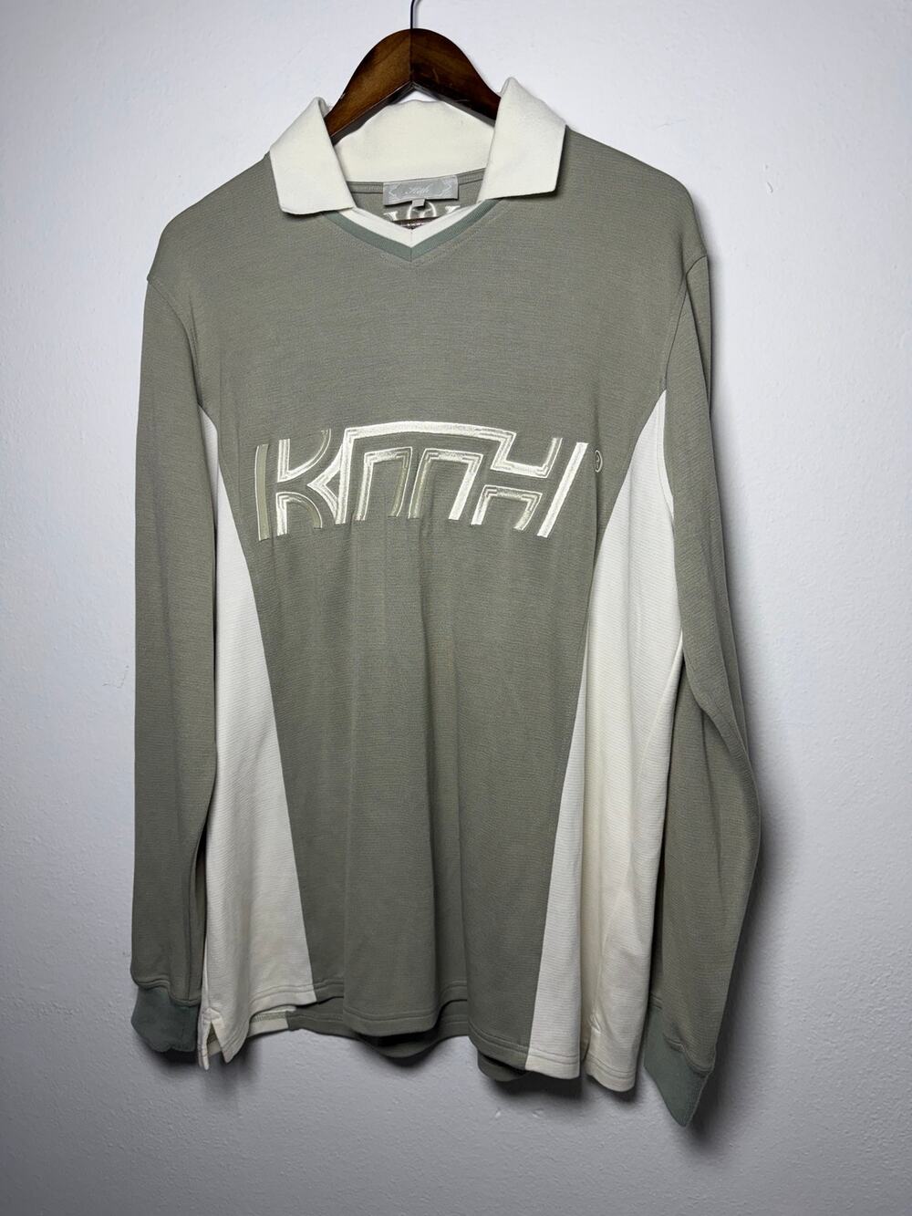 Kith Pique Long Sleeve Tap Polo Stitched